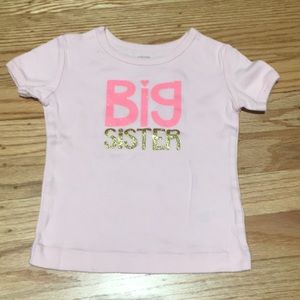 Big Sister shirt — perfect for baby announcement!